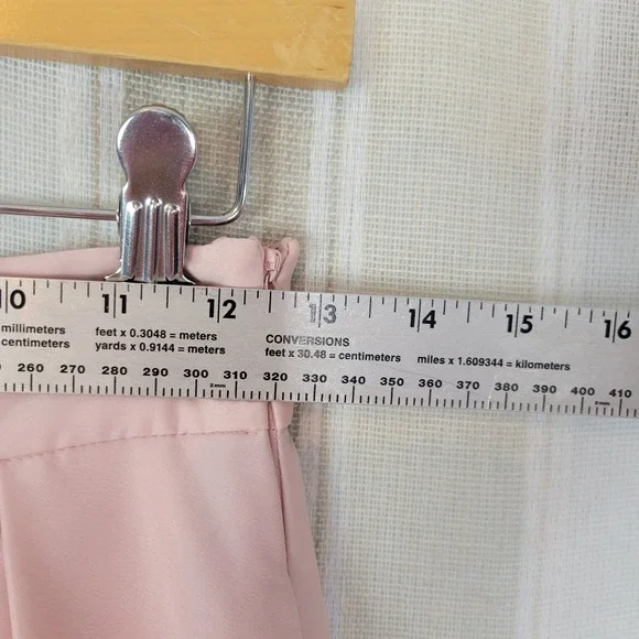White House Black Market Pleated Midi Skirt Pastel Pink Size 00 Soft Girl Preppy - Picture 5 of 13